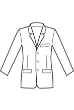 Carica l&#39;immagine nel visualizzatore di Gallery, Disegno Giacca Uomo 3 bottoni front
