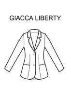 Carica l&#39;immagine nel visualizzatore di Gallery, Disegno Giacca Liberty front
