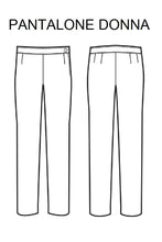 Carica l&#39;immagine nel visualizzatore di Gallery, Pantalone Donna Nero disegno
