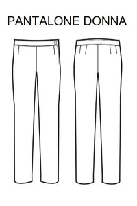 Pantalone Donna Nero disegno