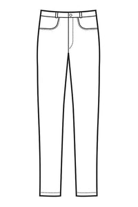 Pantalone uomo yale slim disegno front